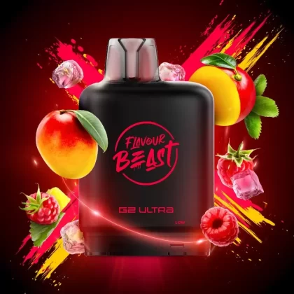 Level X G2 Ultra Flavour Beast Pods – Ragin’ Razz Mango Ice, 50K Puffs