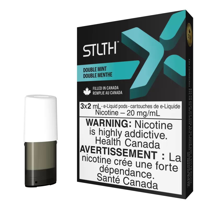 STLTH X Pod Pack - Double Mint - 20 mg/mL (promo)(wholeseller) (SK) - Excise FED, 20 mg/mL (DSD) (SK) - Excise FED - Image 2