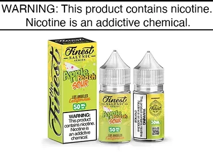 APPLE PEACH SOUR BY THE FINEST SALT NIC SERIES 30ML - Vapejuice