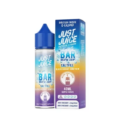 Just Juice Below Zero Blackcurrant Honeydew Saltfill Shortfill 40ml E-Liquid - Ecigdepot