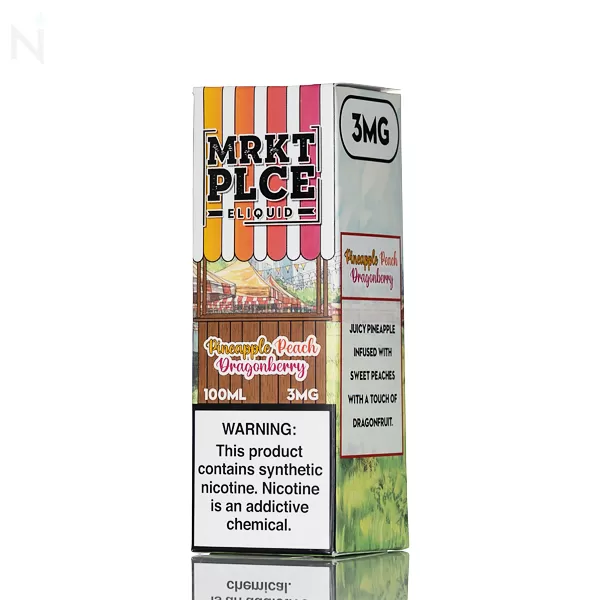 MRKT PLCE E-Liquid - Pineapple Peach Dragonberry - 100mL - 6mg - Image 3