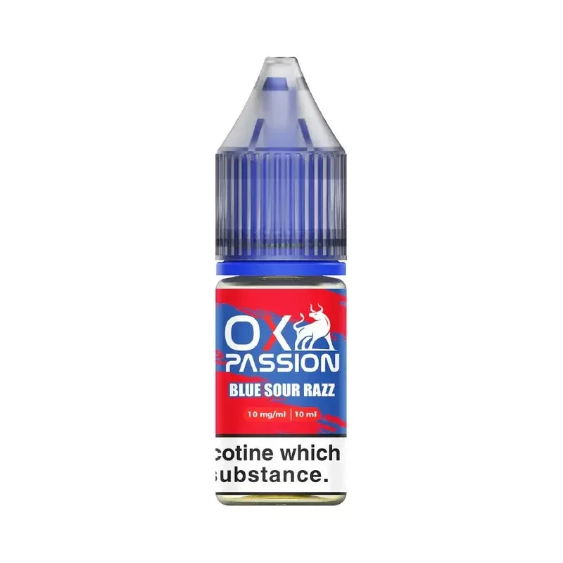 OXVA OX Passion Blue Sour Razz E Liquid 10ml - Nicotine Strength#20mg>10mg