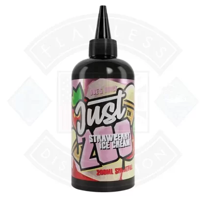 Just 200 by Joe’s Juice Strawberry Ice Cream 0mg 200ml Shortfill - Ecigdepot