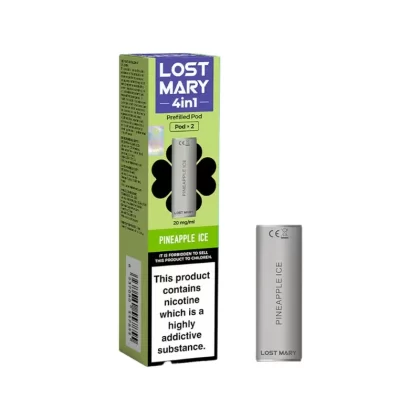 Lost Mary 4in1 Pineapple Ice Pods (2 Pack) - Nicotine Strength#20mg (DF37A8)