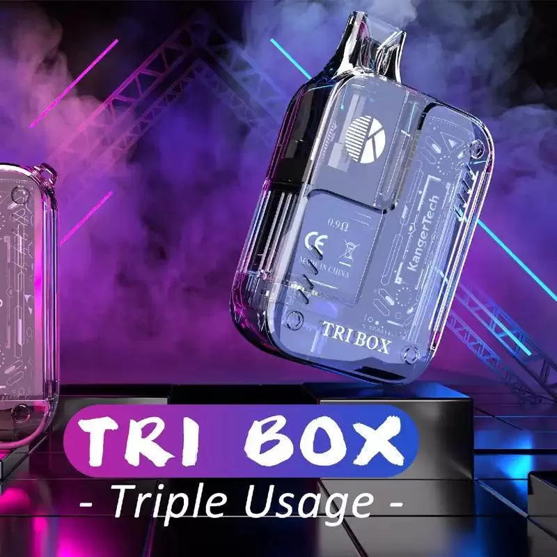 Kangertech Tri Box Pod kit - Vapourdeal - Translucent - Image 2