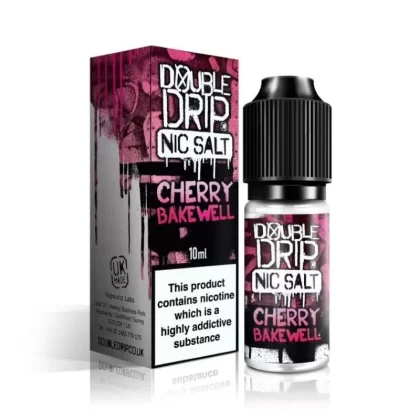 DOUBLE DRIP CHERRY BAKEWELL 10ML NIC SALT E-LIQUID