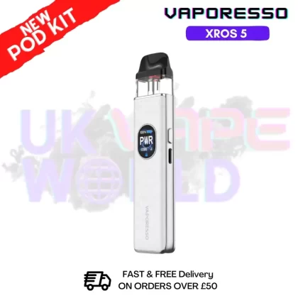 Opal White Vaporesso Xros 5 Pod Vape Kit