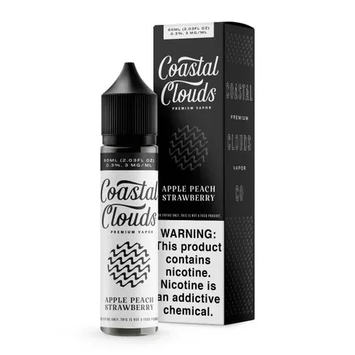 Coastal Clouds Apple Peach Strawberry 60ml E-Juice - Eliquidsupply