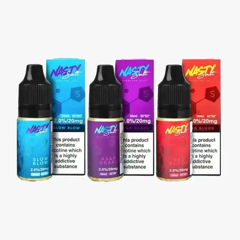 Nasty Juice Nic Salts vape Juice - 10 Pack - Shisha - Lemon Mint / 20mg
