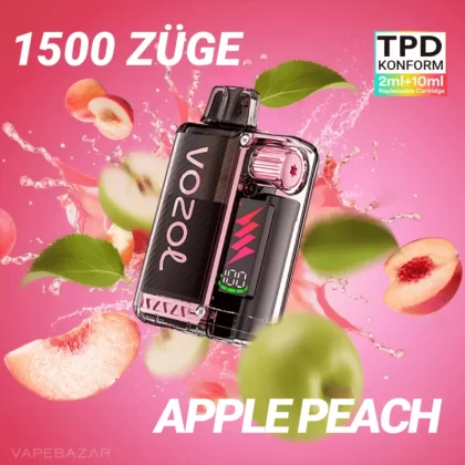 Vozol Vista Plug – Apple Peach Starter Kit - Pod Kit; La Fume; 2ml + 10ml