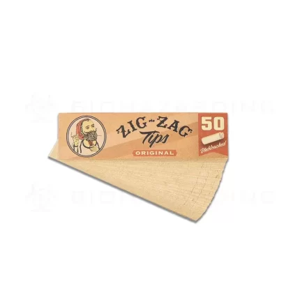 Zig-Zag® | Original Unbleached Rolling Tip | 25mm – Brown – 50 Count