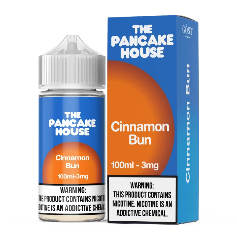 THE PANCAKE HOUSE by GOST VAPOR - Cinnamon Bun - 100ML E-Liquid - 3MG