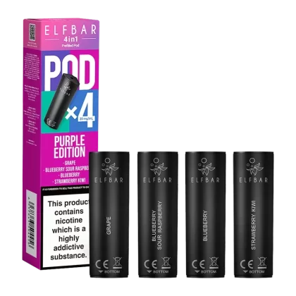 Purple Edition Elfbar 4in1 Pods - Vape Product