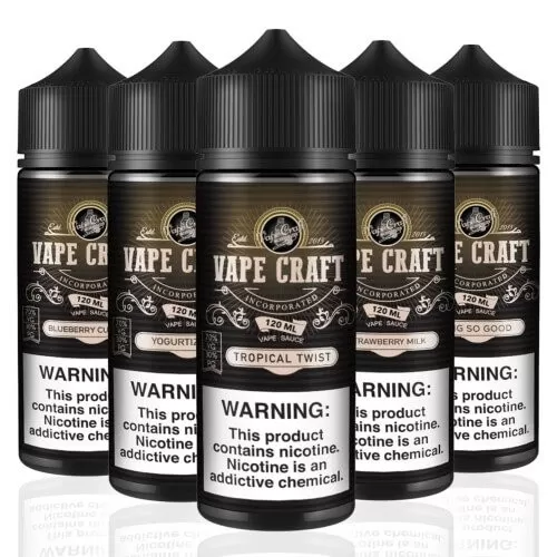 5 x 120 mL Vape Craft Bottles