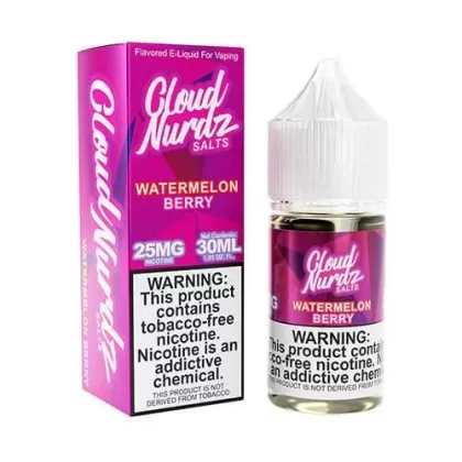 Watermelon Berry by Cloud Nurdz TFN Salts 30mL - Vape Product, Vape Product