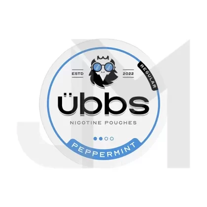 6mg Übbs Peppermint Regular Strength Nicotine Pouches – 20 Pouches - Ecigdepot