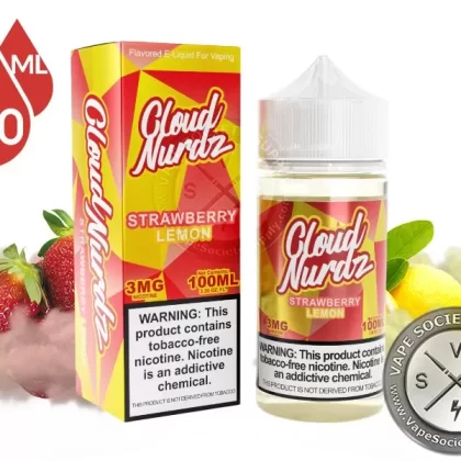 Strawberry Lemon by Cloud Nurdz 100ml - Vape Product, Vape Product (65BF6F)