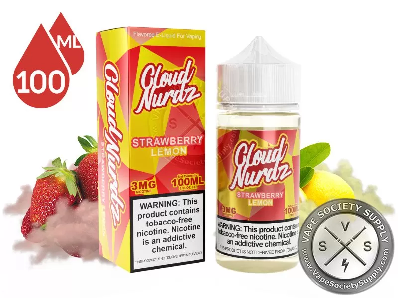 Strawberry Lemon by Cloud Nurdz 100ml - Vape Product, Vape Product (65BF6F)