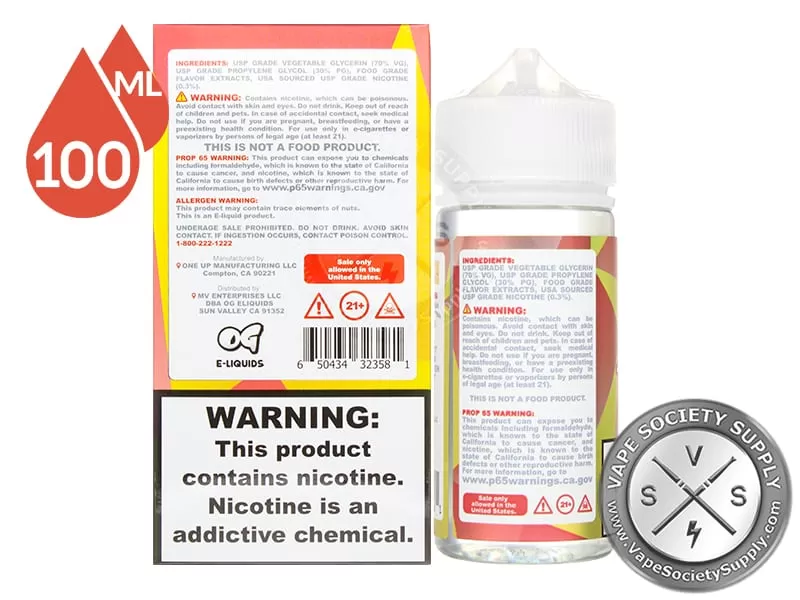 Strawberry Lemon by Cloud Nurdz 100ml - Vape Product, Vape Product (65BF6F) - Image 3