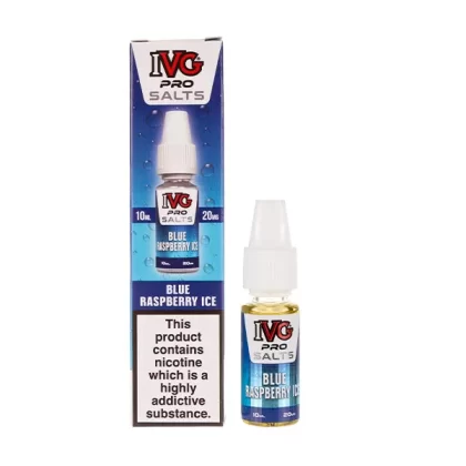 Blue Raspberry Ice Nic Salt E-Liquid by IVG Pro Salts