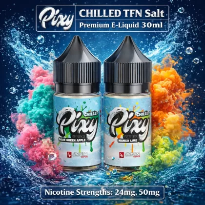 Pixy CHILLED TFN Salt Premium E-Liquid 30ml - Mango Lime / 24mg - Vapeciga