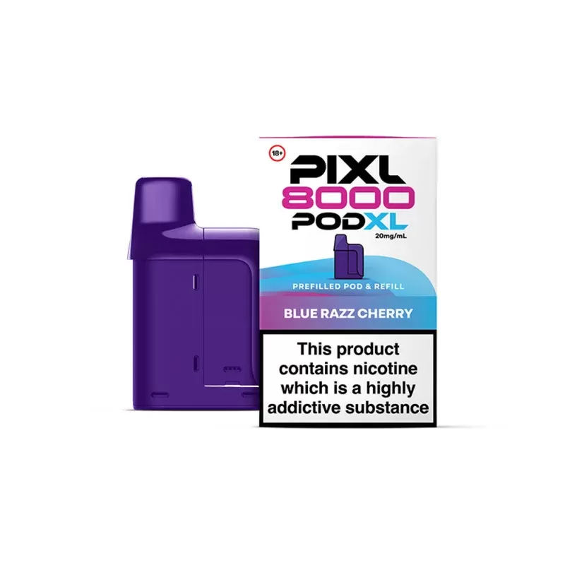 Pixl 8000 Blue Razz Cherry Refill Pods - Ecigpremium
