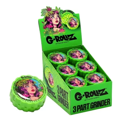 G-Rollz Collector 3-Part Grinder 53mm (18pcs Display) - Jungle - Green