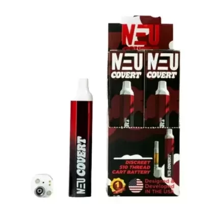NEU Covert 320mAh Variable Voltage Cartridge Battery - color#7 Color>Black Red>Blue>Orange Yellow>Purple Blue>Silver (49114C)
