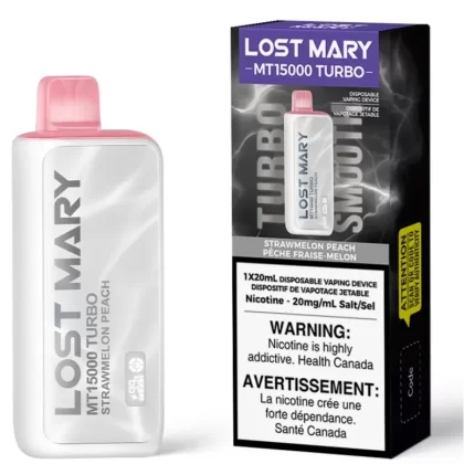 Lost Mary MT15000 Turbo Disposable Vape – Strawmelon Peach