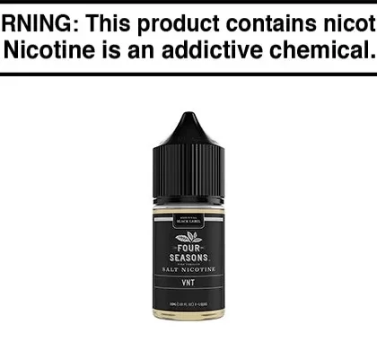 VNT BY FOUR SEASONS BLACK LABEL SALTS 30ML - Vapejuice