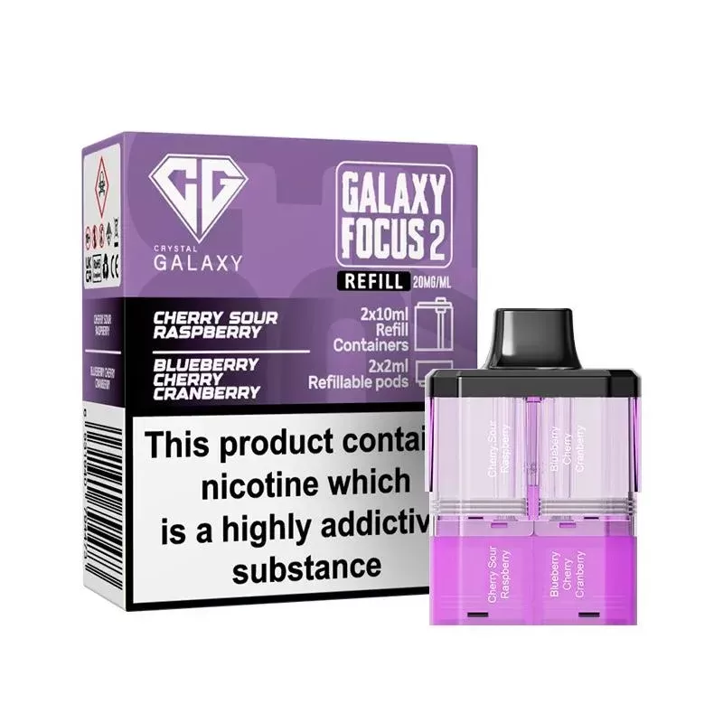 Cherry Sour Raspberry Crystal Galaxy 30K Focus 2 Puff Kit - Eliquidsupply