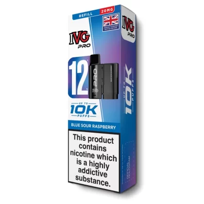 Blue Sour Raspberry Pro 12 Refill Pod by IVG - Ecigarettedirect Co