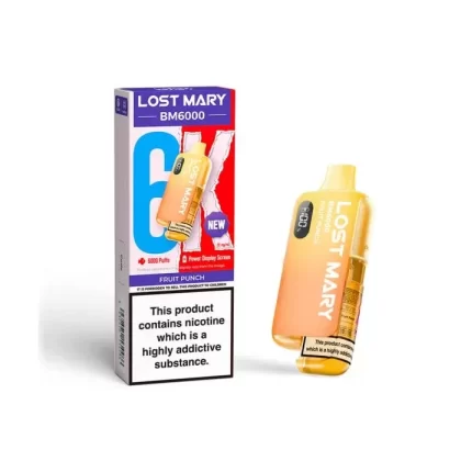 Fruit Punch Lost Mary BM6000 Big Puff – 6000 Puffs (5 or 10 Packs)