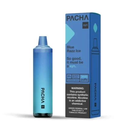 Pacha Syn 3000 - Blue Razz Ice, Clear