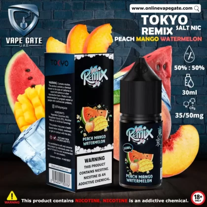 Tokyo Remix Peach Mango Watermelon Saltnic 30ml