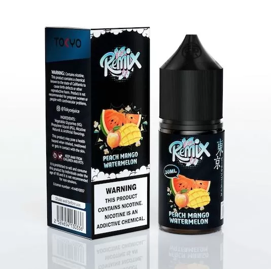 Tokyo Remix Peach Mango Watermelon Saltnic 30ml - Image 2