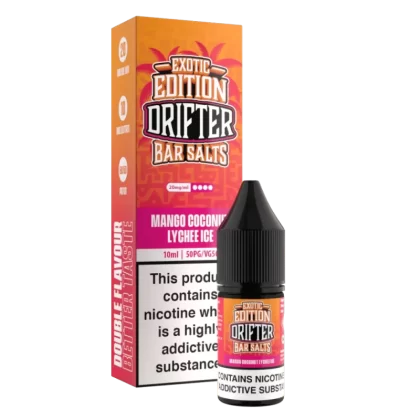 Drifter Bar Salts Exotic Edition Mango Coconut Lychee Ice Nic Salt - 5mg