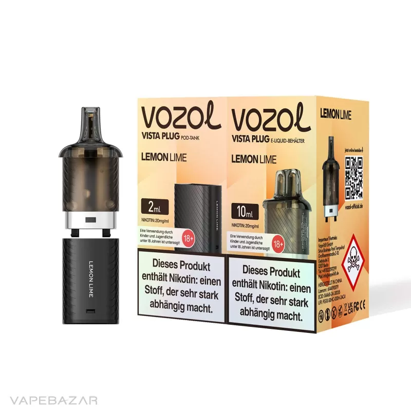 Vozol Vista Plug – Lemon Lime Prefilled Pod - Vapebazar - Image 3