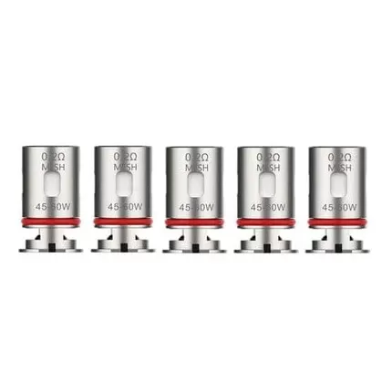 Vaporesso GTX Replacement Coils (Pack of 5) - GTX Dual Mesh 0.15ohm, GTX Dual Mesh 0.2ohm