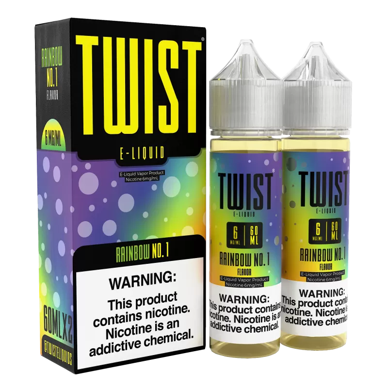 TWIST E-Liquid - Rainbow No.1 - 120ML E-Liquid (Twin 60ML Pack)