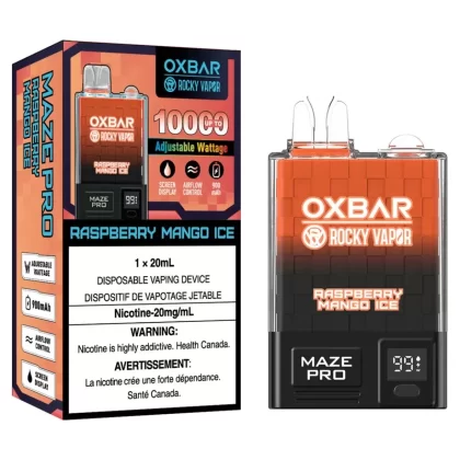 Rocky Vapor OXBAR Maze Pro Disposable – Raspberry Mango Ice