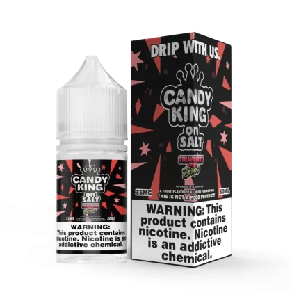CANDY KING on SALT - Strawberry Pop Drops - 30ML E-Liquid - 50MG