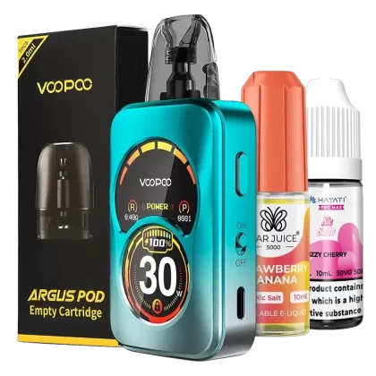 VooPoo Argus A Pod Kit Bundle - Color#Azure Blue>Crystal Pink>Pearl White>Phantom Black>Phantom Purple>Phantom Red>Racing Green>Storm Silver