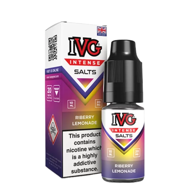 Riberry Lemonade Nic Salts E-Liquid Intense Salts Series by IVG (10ml) - 10mg