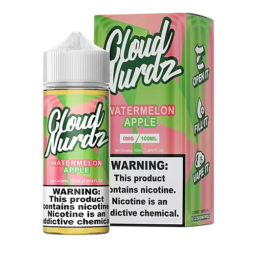Watermelon Apple by Cloud Nurdz 100ml - Vape Product, Vape Product
