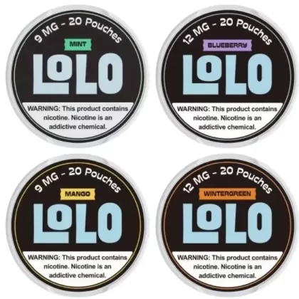 LoLo Nicotine Pouches - Single Pack; Blueberry, Mango; Vape Product, Vape Product