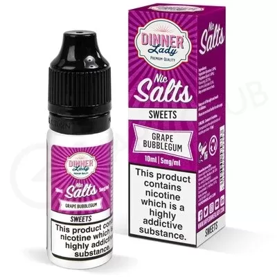 Grape Bubblegum Nic Salt E-Liquid by Dinner Lady - Ecigpremium