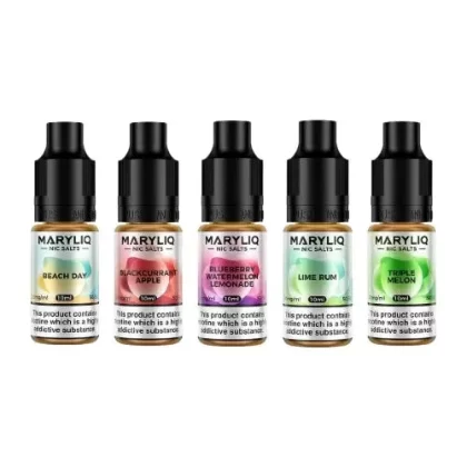 Maryliq Nicotine Salt E Liquid - Box Of 10 - Blueberry Sour Raspberry / 10mg