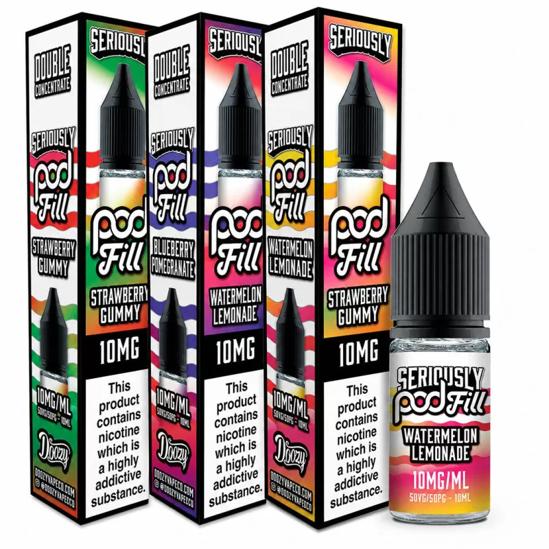 Doozy Vape Seriously Pod Fill Salt 10ml 10mg