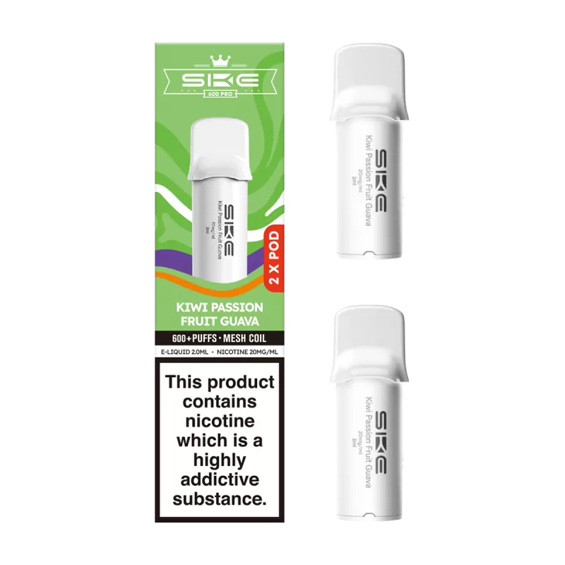 Kiwi Passion Fruit Guava SKE 600 Pro Pods - 20mg - Vape Product